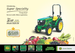 Kommunale Schlepper John Deere 3028EN