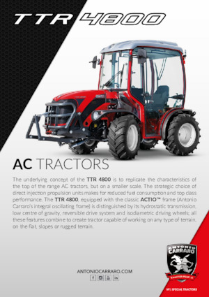 Kommunale Schlepper Carraro TTR 4800 HST