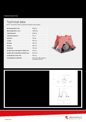 Anbauflächenrüttler Rototilt® C22