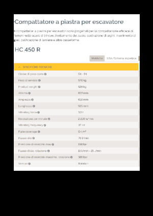 Anbauflächenrüttler Epiroc HC 450 R 