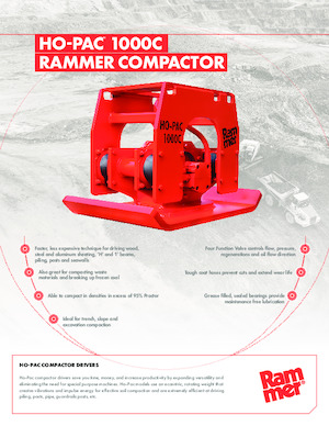 Anbauflächenrüttler Rammer Ho-Pac 1000C
