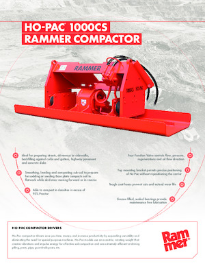 Anbauflächenrüttler Rammer Ho-Pac 1000CS