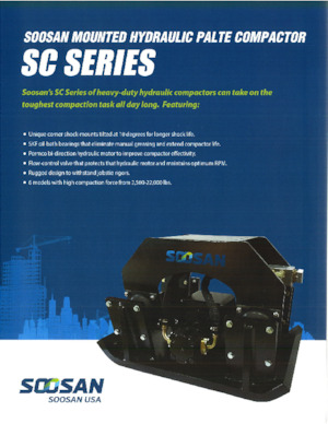 Anbauflächenrüttler Soosan SC 340