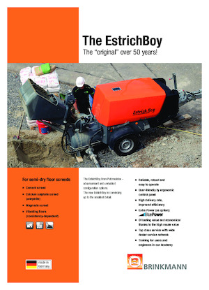 Druckluftförderer Brinkmann Estrich Boy EC 350 