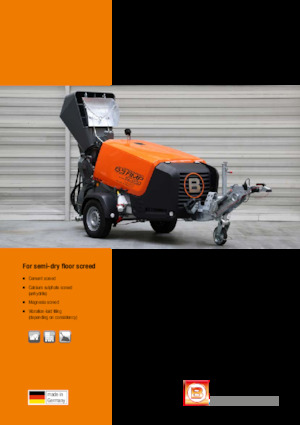 Druckluftförderer Brinkmann EstrichBoy EC 450 BS Flex Drive 