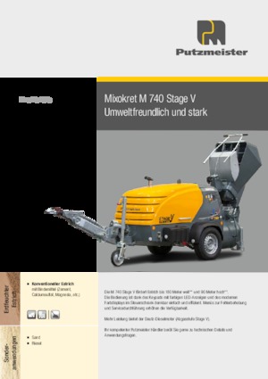 Druckluftförderer Putzmeister M 740 DHBS
