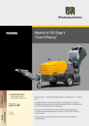 Druckluftförderer Putzmeister M 760 DHB 