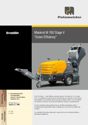 Druckluftförderer Putzmeister M 760 DHB 