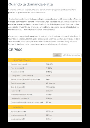 Beton-Abbruchzangen Epiroc CB 7500