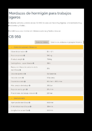 Beton-Abbruchzangen Epiroc CB 950