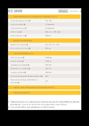 Beton-Abbruchzangen Epiroc CC 1600 U