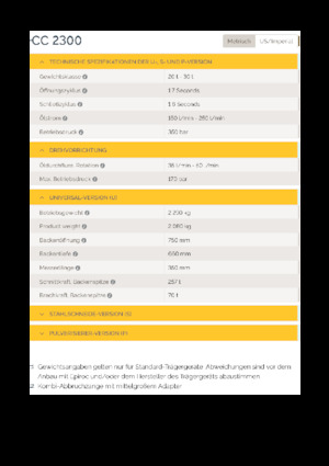 Beton-Abbruchzangen Epiroc CC 2300 U