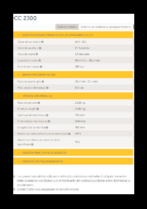 Beton-Abbruchzangen Epiroc CC 2300 U