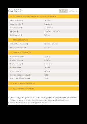 Beton-Abbruchzangen Epiroc CC 3700 U