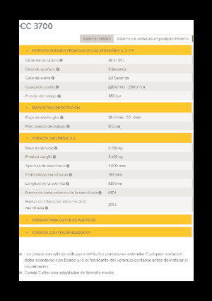 Beton-Abbruchzangen Epiroc CC 3700 U