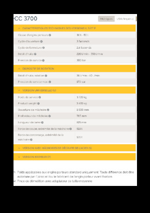 Beton-Abbruchzangen Epiroc CC 3700 U