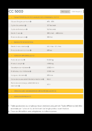 Beton-Abbruchzangen Epiroc CC 5000 U