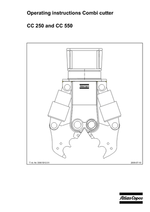 Beton-Abbruchzangen Atlas Copco CC 550