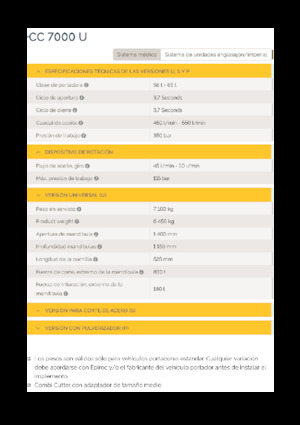 Beton-Abbruchzangen Epiroc CC 7000 U