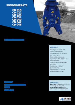 Beton-Abbruchzangen Arden CD022