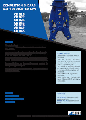 Beton-Abbruchzangen Arden CD022