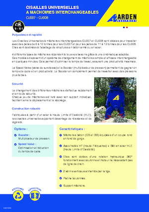 Beton-Abbruchzangen Arden CU007