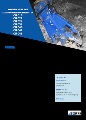 Beton-Abbruchzangen Arden CU015