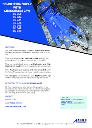 Beton-Abbruchzangen Arden CU015