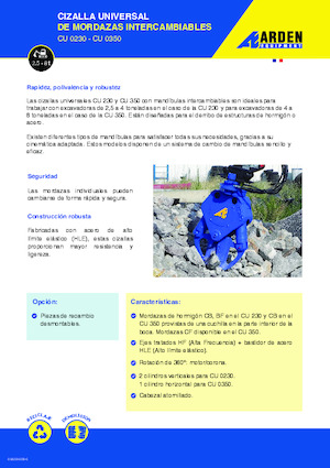 Beton-Abbruchzangen Arden CU230