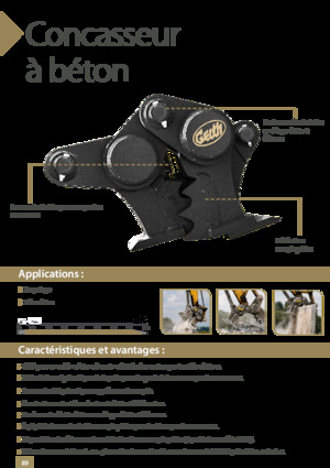 Beton-Abbruchzangen Geith GT80-RJ