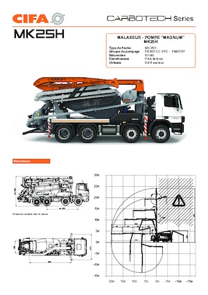 Autobetonmischerpumpen CIFA MK25H