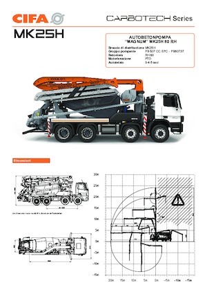 Autobetonmischerpumpen CIFA MK25H