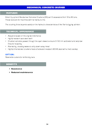 Beton-Pulverisierer Arden BB900