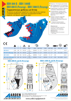 Beton-Pulverisierer Arden BBH800R