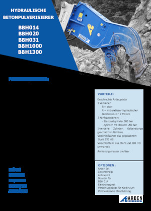 Beton-Pulverisierer Arden BBH1300