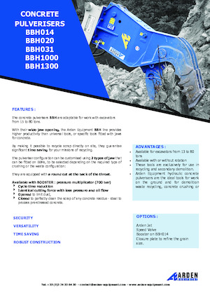 Beton-Pulverisierer Arden BBH1300