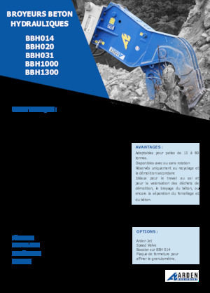 Beton-Pulverisierer Arden BBH031