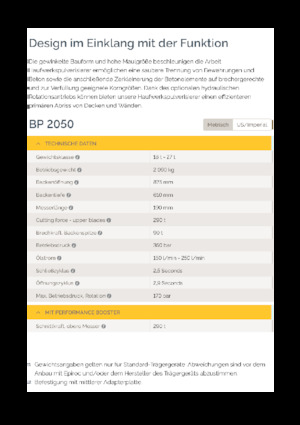 Beton-Pulverisierer Epiroc BP 2050