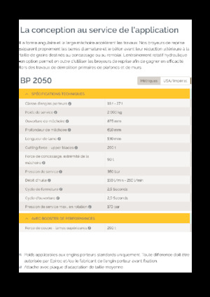 Beton-Pulverisierer Epiroc BP 2050