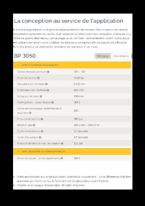 Beton-Pulverisierer Epiroc BP 3050