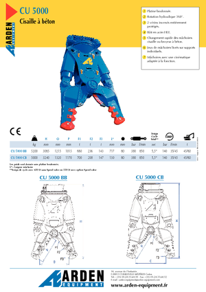 Beton-Pulverisierer Arden CU 5000 BB