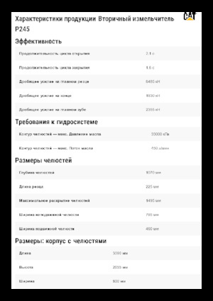 Beton-Pulverisierer Caterpillar P245