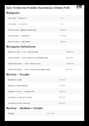 Beton-Pulverisierer Caterpillar P345