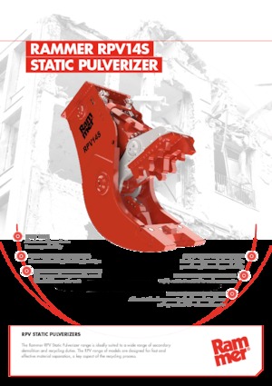 Beton-Pulverisierer Rammer RPV14S