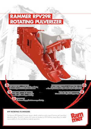 Beton-Pulverisierer Rammer RPV29R 
