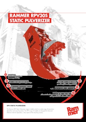 Beton-Pulverisierer Rammer RPV30S