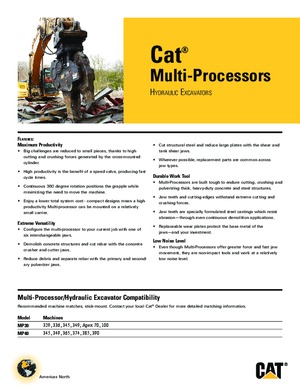 Beton-Stahlscheren Caterpillar MP30CR