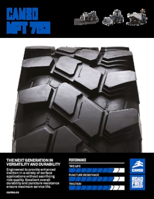 Baumaschinen Reifen Camso MPT 753 340/80-18 IND