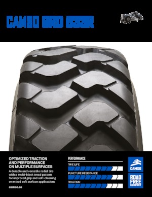 Baumaschinen Reifen Camso GRD 533R 14.00R24