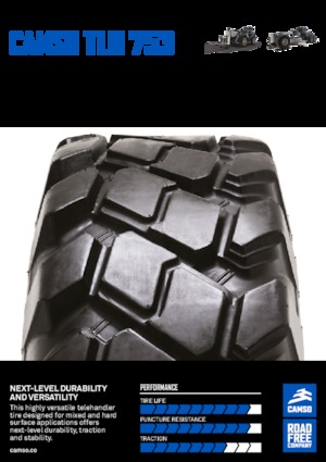 Baumaschinen Reifen Camso TLH 753 14.00-24